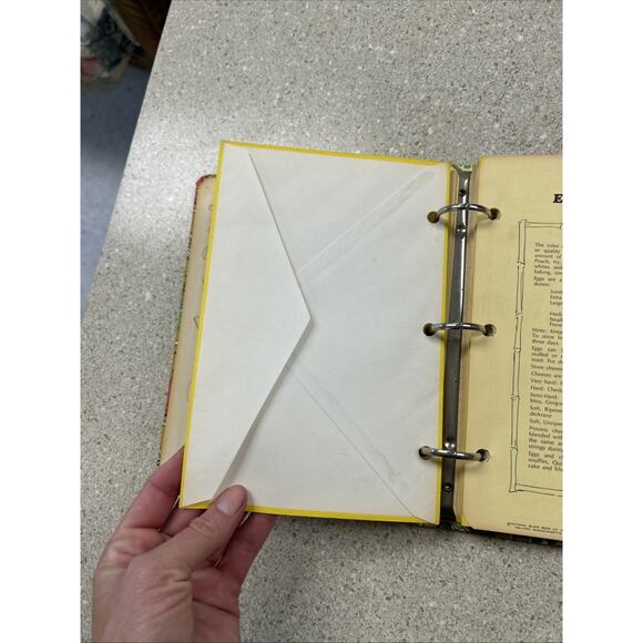 Vintage 1950's Cookbook 3 Ring Binder Recipe Holder Ephemera Prop Kitchen - Picture 5 of 9
